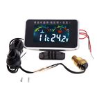 Vehicle Car Water Temperature Gauge Thermometer Voltmeter 2in1