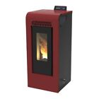 Stufa a pellet canalizzata Sestriere New da 11,61 Kw bordeaux