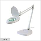 LAMPADA DA LABORATORIO ESTETISTA ZD-140 LENTE 5 DIOTTRIE 80 LED BASE DA TAVOLO