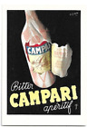 CARTOLINA PUBBLICITARIA ,CAMPARI - ILLUSTRATORE FISA - 1948