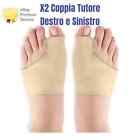 COPPIA Supporti TUTORE CORRETTORE PER ALLUCE VALGO DIVARICATORE DITA in SILICONE