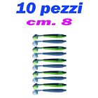 shad esca artificiale spinning pesca mare spigola serra rock fishing verme gomma