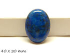 1 Stk. Lapis Lazuli Stein, Cabochon z. Einkleben in Fassungen, 40 x 30 mm, blau