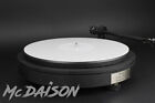 McDAISON TAPPETINO SLIPMAT perspex bianco panno giradischi piatto antistatico