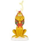 CHRISTMAS LIGHTED BLOW MOLD OUTDOOR DECOR GRINCH MAX WITH ANTLER DR. SEUSS 24in