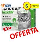 Frontline Combo Gatto - 6 Pipette - Antiparassitario Antizecche Antipulci Gatti