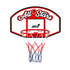 Canestro da Basket 90x60 cm in Metallo Regolamentare All Stars Bianco Rosso