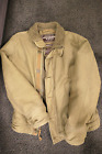 Abercrombie Fitch Jacket Mens Large Tan Adirondack Zip Wool Blend Sherpa Lined