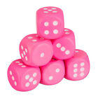 Dadi Giganti Gommapiuma Rosa Bambini Asilo Morbido Grande 6 Cubi Gioco Spugna