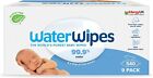 WaterWipes Salviette per neonati (9 x 60 pezzi) 540 salviette 99,9% di acqua
