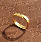 GUCCI Anello fedina in oro giallo 18 kt misura n 16