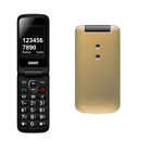 TELEFONO CELLULARE PER ANZIANI SAIET COMPACT GOLD LUCIDO GSM FLIP TASTI GRANDI