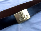 VINTAGE Belt naval buckle-Anchor Brass USSR