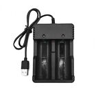 Caricabatterie Litio 18650 2 Slot Da Presa USB Per Pile Ricaricabili