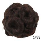 Women Bride Braided Hair Buns Clip In Synthetic Hair Chignon Hair Extensions