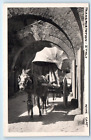 RPPC Horse Drawn Wine Cart ITALY Postcard