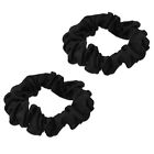 Set 2x Elastico Capelli Vera Seta 16mm Elastici Scrunchie Coda Chignon Treccia