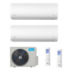 CLIMATIZZATORE MIDEA DUAL SPLIT XTREME PRO 9+12 BTU CON GAS R32 WI-FI A++ M2OH-1