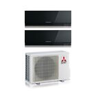 Climatizzatore Mitsubishi Electric Dual Split Inverter Kirigamine Zen Black 7+9