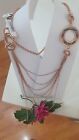 Collana Donna  Colore Rosato.. Gattinoni In Ottone