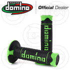 COPPIA 2 MANOPOLE DOMINO RACING NERO/VERDE KAWASAKI MOTOCROSS ENDURO SOFT GRIPS