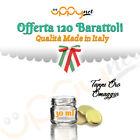 120 Barattoli Vasetti Vetro Monodose Mignon 30 ml Tappo Oro Miele Segnaposto