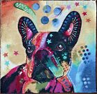 BOSTON TERRIER TESSUTO GOBELIN PER CUSCINO / ARAZZO 43x44