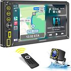 Autoradio 2 Din con Assistente Vocale, Schermo HD 7" Bluetooth/Backup Camera/GPS