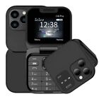 Mini Telefono Pieghevole a Conchiglia Flip Dual SIM Display 1.7" Fotocamera