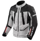 GIACCA JACKET MOTO REV IT REVIT SAND 4 H2O TRE STRATI GRIGIO NERO SILVER TG XL