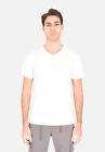 T-shirt Uomo Cotone Mezza Manica Scollo a V Maglietta Tinta Unita Basic Slim fit