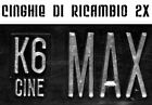 CINE MAX K6 KIT 2 CINGHIE DI RICAMBIO 2 x PROIETTORE 8 mm SUPER 8 mm CINE MAX K6