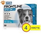 Frontline Spot On - 4 pipette per cani  2-10 / 10-20 / 20-40 / 40-60 kg - NEW