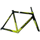 Colnago C59 Italia Elettronico Carbonio Strada Frameset 57cm Nero & Verde Fiocco