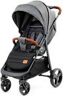 Kinderkraft Passeggino Leggero Grigio 0-15 kg Pieghevole con una Mano