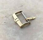 UNIVERSAL GENEVE VINTAGE GOLD PLATED WATCH STRAP BUCKLE FIBBIA UHREN 16mm