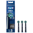 Oral-B Testine Di Ricambio Pro Cross Action Black 3 Pezzi