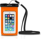 Custodia Cover WATERPROOF IMPERMEABILE SUBACQUEA Max 6 Pollici - ARANCIO FLUO