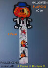 HALLOWEEN PALLONCINO ZUCCA BASTONE mylar 60 cm 2 Pz. FESTA PARTY ANIMAZIONE