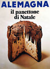 PANETTONE ALEMAGNA POSTER PUBBLICITÀ VINTAGE ANNI  50 dimensioni 70 x 50 cm