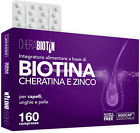 ✅Integratore biotina capelli anticaduta+cheratina e zinco Trattamento capelli ✅