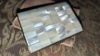 Ronson 1950s mother of pearl cigarette case with pouch Prop