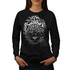 Wellcoda Cougar Killer Cat Womens Sweatshirt