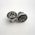 Vintage Colnago World Champion on Black, Chrome Racing Bar Plugs, Caps, Repro