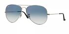 Ray-Ban Aviator Gradient Occhiali da Sole Uomo - Argento, 55mm (RB3025 003/3F 55