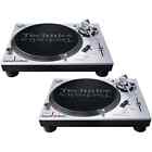 TECHNICS SL1200 MK7 coppia giradischi professionali per DJ SILVER grigio NUOVI