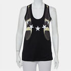 Givenchy Black Star Printed Cotton Tank Top S