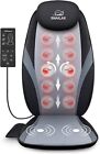 Snailax Sedile Massaggiante Shiatsu Massaggiatore Schiena con Calore Nero