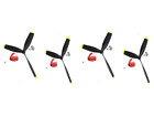 Set 4 Eliche Tripala Con Ogiva Per Aereo Radiocomandato MODSTER MDX P-40 Warhawk