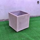 Fioriera vaso quadrato in cemento leggero grigio giardino arredo urbano vasi